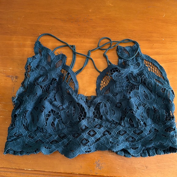 Midnight blue / teal Adella bralette - Picture 2 of 4